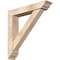 Ekena Millwork Traditional Traditional Smooth Bracket w/ Offset Brace, Douglas Fir, 5 1/2"W x 28"D x 28"H BKT0604X28X28TRA01SDF - alternate 1